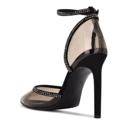 Nine West Tootsie Women's Ankle Strap Rhinestone High Heels -Deals My Glow Wardrobe Store 5776709 ALT4