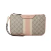 Nine West Astoria Wristlet -Deals My Glow Wardrobe Store 5780356 Beige Logo Pink