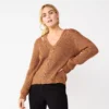 Women's Nine West Twist-Front Cutout Sweater 2 Women's Nine West Twist-Front Cutout Sweater -Deals My Glow Wardrobe Store 5781498 Mocha Frosting