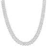 Nine West Silver Tone Metal Chain Collar Necklace -Deals My Glow Wardrobe Store 5806617