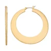 Nine West Gold Tone Disc Click-It Hoop Earrings -Deals My Glow Wardrobe Store 5807335