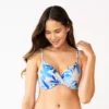 Women's Nine West Floral Water Color Bikini Top -Deals My Glow Wardrobe Store 5807659