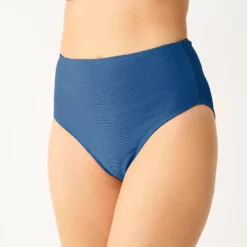 Women's Nine West High-Waisted Solid Swim Bottom -Deals My Glow Wardrobe Store 5807664 Periwinkle
