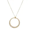 Nine West Gold Tone Circle Pendant Necklace -Deals My Glow Wardrobe Store 5808106