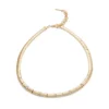 Nine West Gold Tone Simulated Crystal Pave Necklace -Deals My Glow Wardrobe Store 5808112