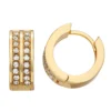 Nine West Gold Tone Huggie Hoop Earrings -Deals My Glow Wardrobe Store 5808134