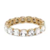 Nine West Gold Tone Crystal Stretch Bracelet -Deals My Glow Wardrobe Store 5808434