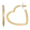 Nine West Gold Tone Layered Heart Hoop Earrings -Deals My Glow Wardrobe Store 5808712