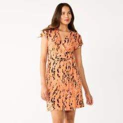 Women's Nine West Dolman Sleeve Wrap Dress -Deals My Glow Wardrobe Store 5814810 Flowing Dots Pink