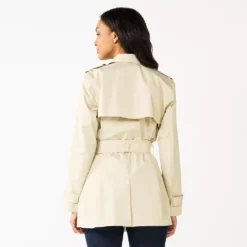 Women's Nine West Signature Trench Coat 9 Women's Nine West Signature Trench Coat -Deals My Glow Wardrobe Store 5853411 ALT