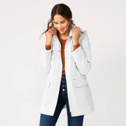 Women's Nine West Mac Hooded Raincoat