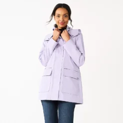 Women's Nine West Mac Hooded Raincoat 9 Women's Nine West Mac Hooded Raincoat -Deals My Glow Wardrobe Store 5853415 Washed Grape