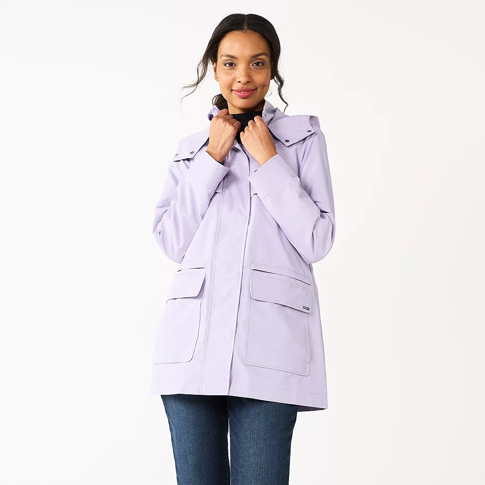 Women's Nine West Mac Hooded Raincoat 5 Women's Nine West Mac Hooded Raincoat - Image 3