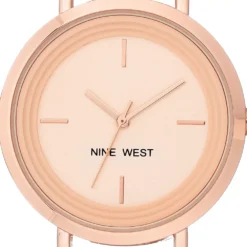 Nine West Women's Rose Gold Tone Mesh Bracelet Watch -Deals My Glow Wardrobe Store 5857475 ALT2