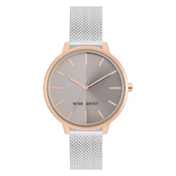 Nine West Women's Two Tone Mesh Watch