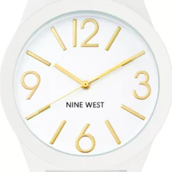 Nine West Women's White Rubberized Link Watch -Deals My Glow Wardrobe Store 5857497 ALT2