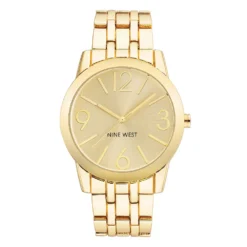 Nine West Women's Gold-Tone Dress Watch