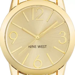 Nine West Women's Gold-Tone Dress Watch -Deals My Glow Wardrobe Store 5857498 ALT2