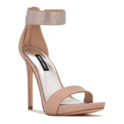 Nine West Utell Women's Rhinestone High Heel Dress Sandals 13 Nine West Utell Women's Rhinestone High Heel Dress Sandals -Deals My Glow Wardrobe Store 5883719 Light Natural