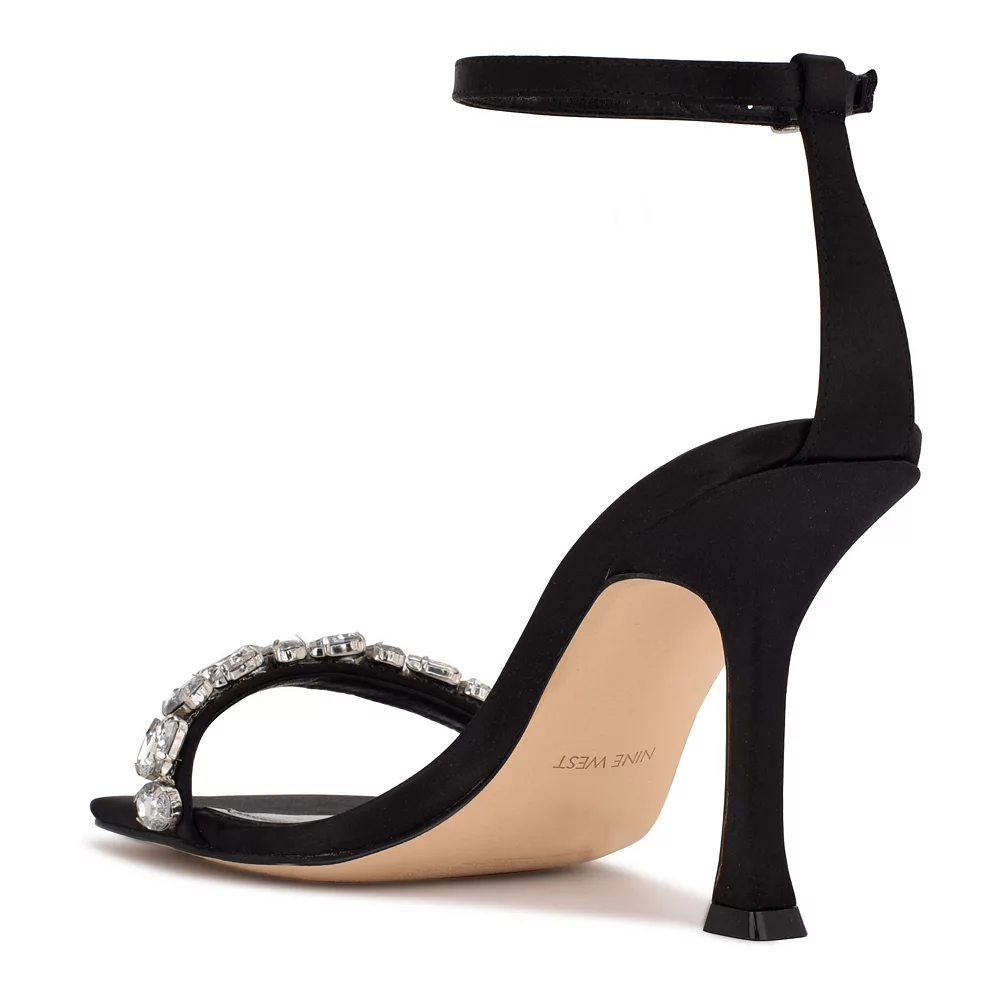 Nine West Yazmin Women's Rhinestone High Heel Dress Sandals 9 Nine West Yazmin Women's Rhinestone High Heel Dress Sandals - Image 7