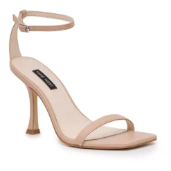Nine West Yess Women's Leather Heeled Sandals -Deals My Glow Wardrobe Store 5883723 Light Natural Leather