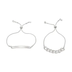 Nine West Silver Tone Friendship Bracelets