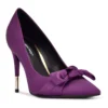 Nine West Bowy Women's Heels 1 Nine West Bowy Women's Heels -Deals My Glow Wardrobe Store 5901000 Purple Satin
