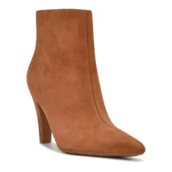 Nine West Cale 9x9 Women's Leather Ankle Boots -Deals My Glow Wardrobe Store 5903922 Cogn Suede