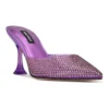 Nine West Hott Women's Heeled Rhinestone Mules 2 Nine West Hott Women's Heeled Rhinestone Mules -Deals My Glow Wardrobe Store 5911130 Purple