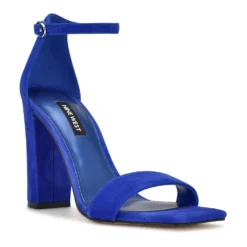 Nine West Marrie Women's Suede Dress Sandals -Deals My Glow Wardrobe Store 5911669 Blue Suede