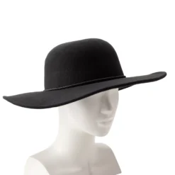 Women's Nine West Vegan Leather Braid Floppy Hat -Deals My Glow Wardrobe Store 5921326 ALT