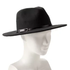 Women's Nine West Vegan Leather Tie Felt Floppy Hat -Deals My Glow Wardrobe Store 5921335 ALT