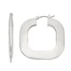 Nine West Silver Tone Hoop Earrings -Deals My Glow Wardrobe Store 5928743