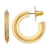 Nine West Gold Tone Layered Cross Hoop Earrings -Deals My Glow Wardrobe Store 5928751