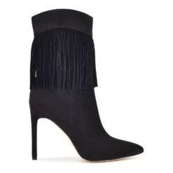 Nine West Tries Women's Fringe Ankle Boots 9 Nine West Tries Women's Fringe Ankle Boots -Deals My Glow Wardrobe Store 5947183 ALT
