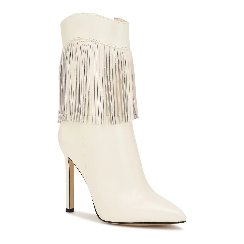 Nine West Tries Women's Fringe Ankle Boots 4 Nine West Tries Women's Fringe Ankle Boots - Image 2