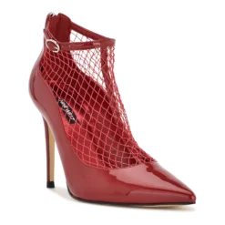 Nine West Fishnet Women's Heels -Deals My Glow Wardrobe Store 5955090 Red Patent