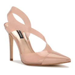 Nine West Flawless Women's Slingback Heels -Deals My Glow Wardrobe Store 5961426 Smokey Nude Patent
