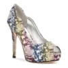 Nine West Hilare Women's Platform Heels -Deals My Glow Wardrobe Store 5965706 Metallic Iridescent