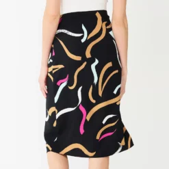 Women's Nine West Side Ruched Midi Skirt -Deals My Glow Wardrobe Store 5975590 ALT