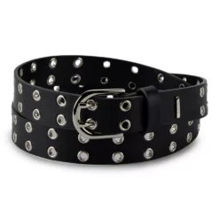 Women's Nine West Double Row Grommet Belt -Deals My Glow Wardrobe Store 5977370 ALT