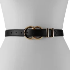 Women's Nine West Comfort Stretch Belt -Deals My Glow Wardrobe Store 5977380 Black