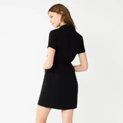 Women's Nine West Surplice Shirt Dress -Deals My Glow Wardrobe Store 5978941 ALT