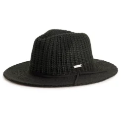 Women's Nine West Ribbed Knit Packable Panama Hat 5 Women's Nine West Ribbed Knit Packable Panama Hat -Deals My Glow Wardrobe Store 6004033 Black