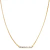 Nine West Gold Tone Crystal Bar Necklace -Deals My Glow Wardrobe Store 6015486