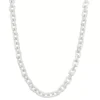 Nine West Silver Tone Link Chain Collar Necklace