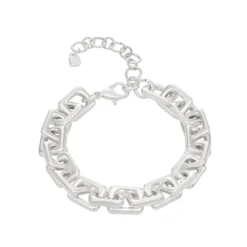 Nine West Silver Tone Link Chain Bracelet