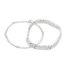 Nine West Silver Tone Two Row Bracelet Set -Deals My Glow Wardrobe Store 6015624