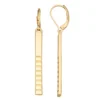 Nine West Gold Tone Textured Bar Drop Earrings -Deals My Glow Wardrobe Store 6015711