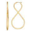 Nine West Gold Tone Figure Eight Hoop Earrings -Deals My Glow Wardrobe Store 6016027